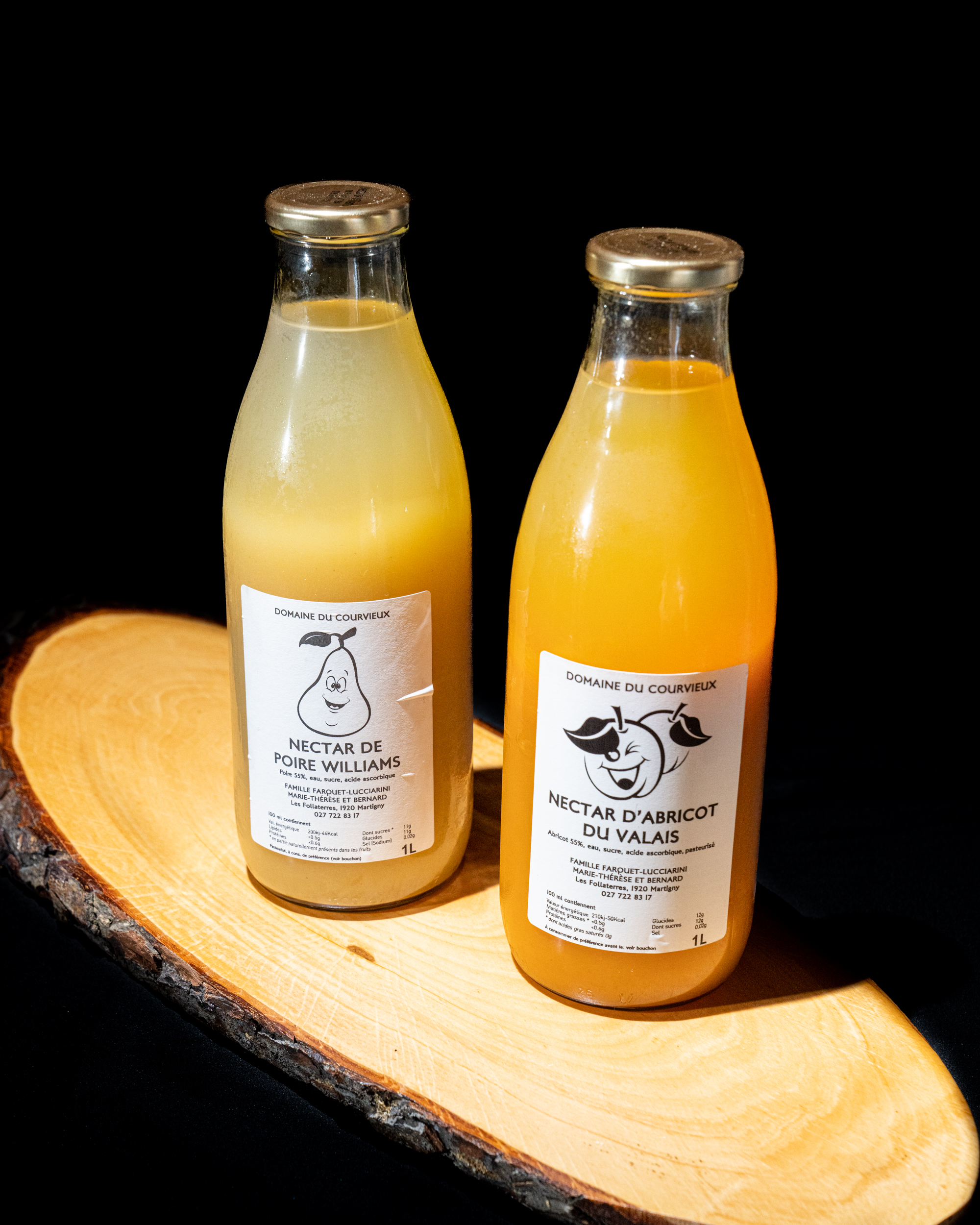 Nectar de poire Williams et d'abricots